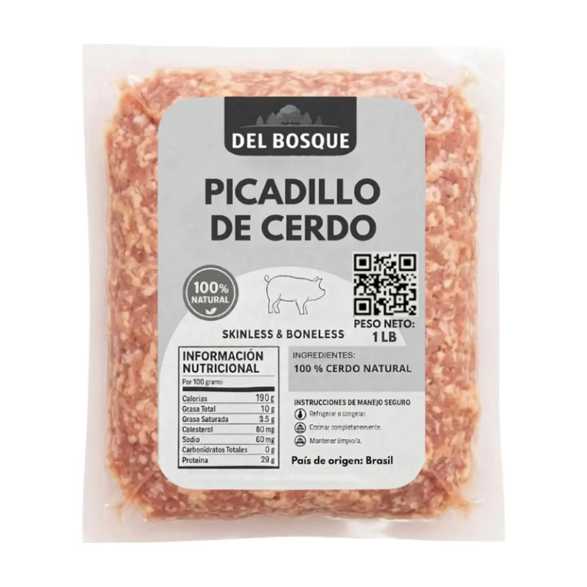 Picadillo de cerdo Del Bosque (453 g / 1 lb)