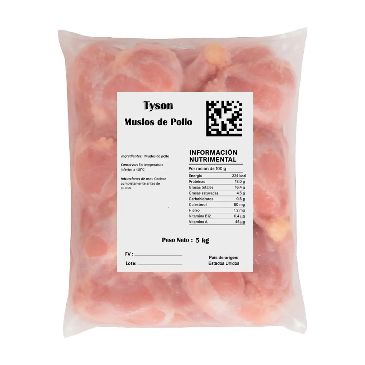 Muslos de pollo Tyson (5 kg / 11 lb) - Thumbnail 2