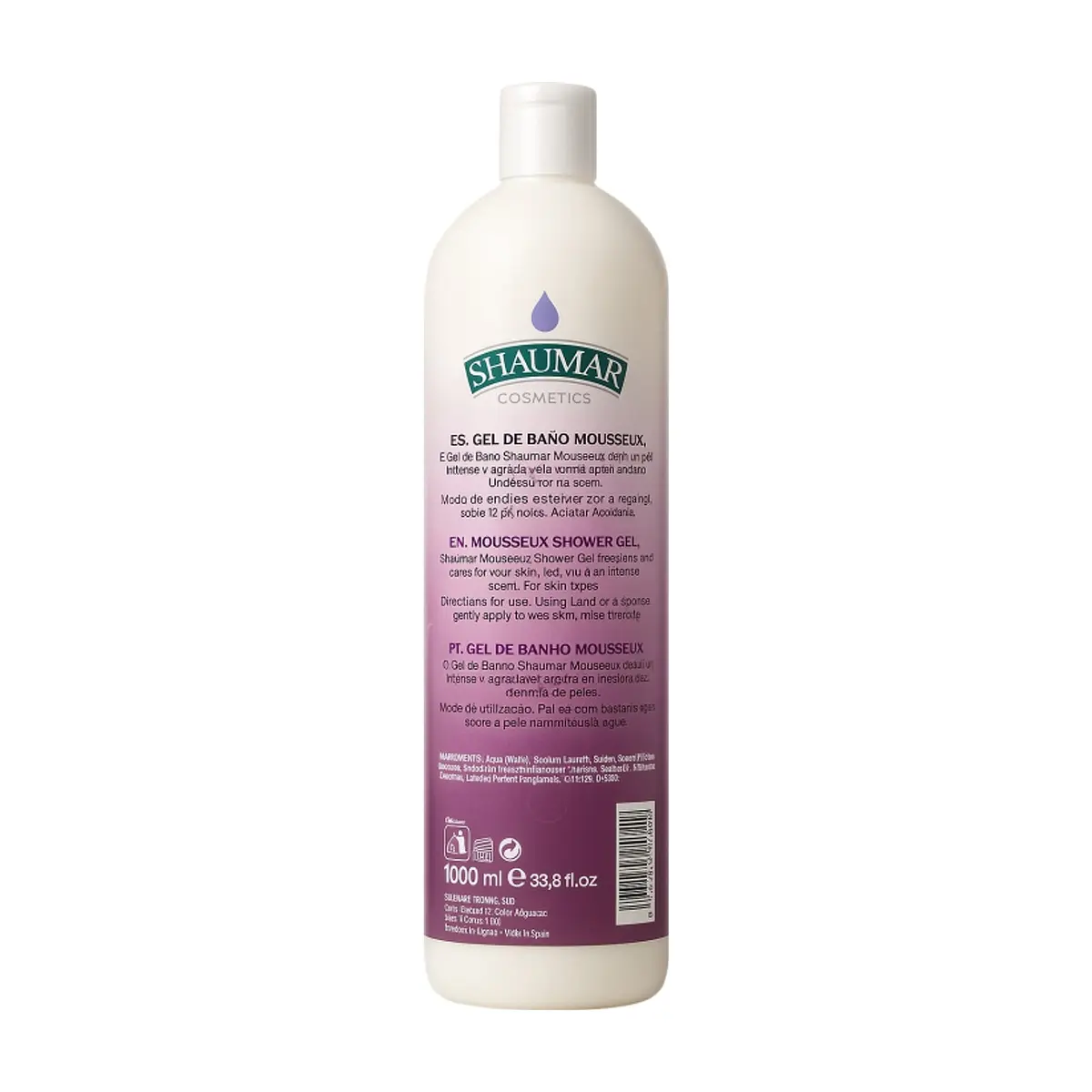 Gel de baño mousseux Shaumar (1000 ml) - Thumbnail 2