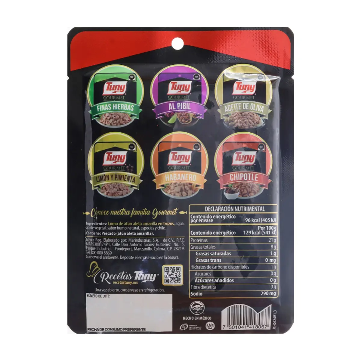 Atún ahumado en trozos gourmet Tuny (75 g / 2.64 oz) - Miniatura 5