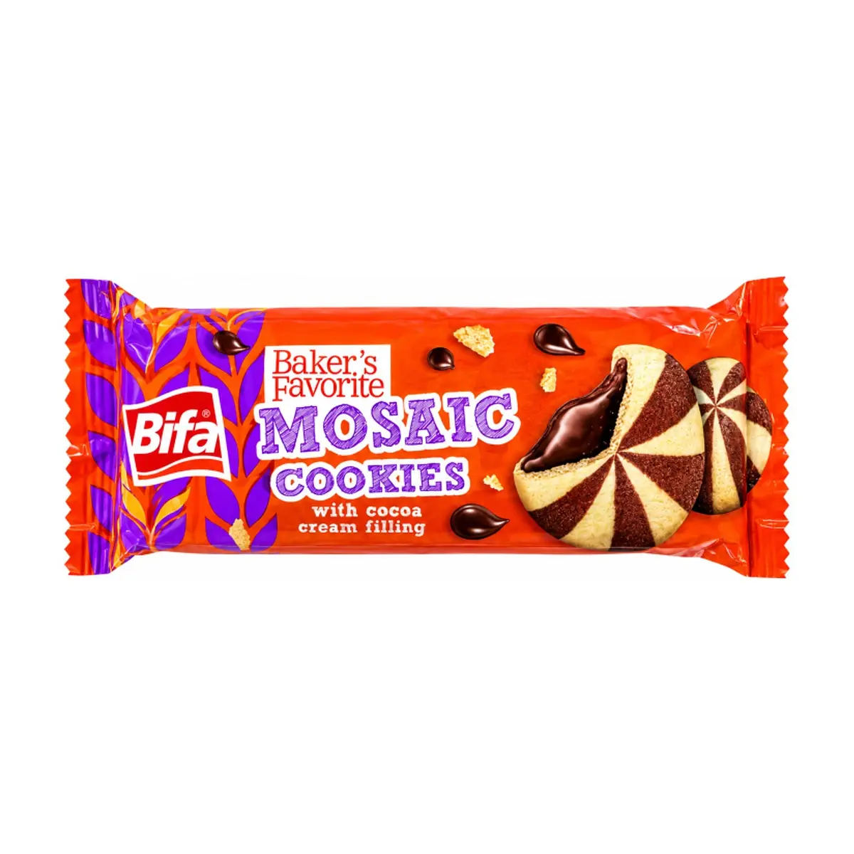 Galletas mosaico con relleno de crema de cacao Bifa (80 g / 2.82 oz)