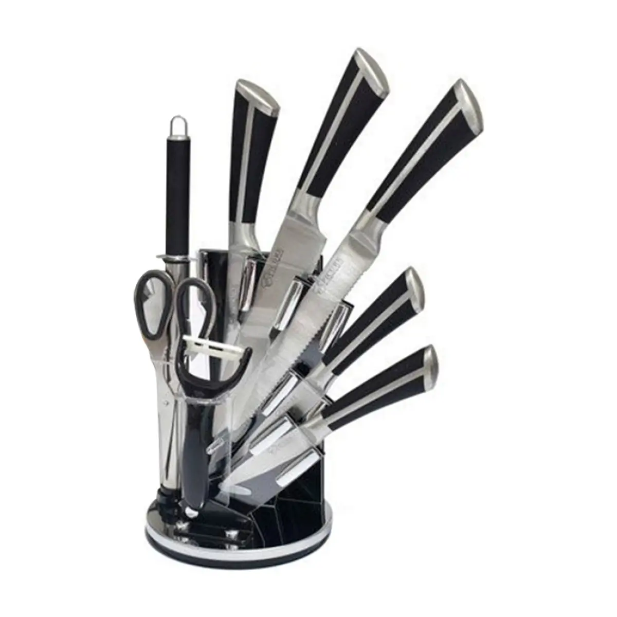 Juego de cuchillos de 8 piezas con soporte giratorio Epicure - Miniatura 1