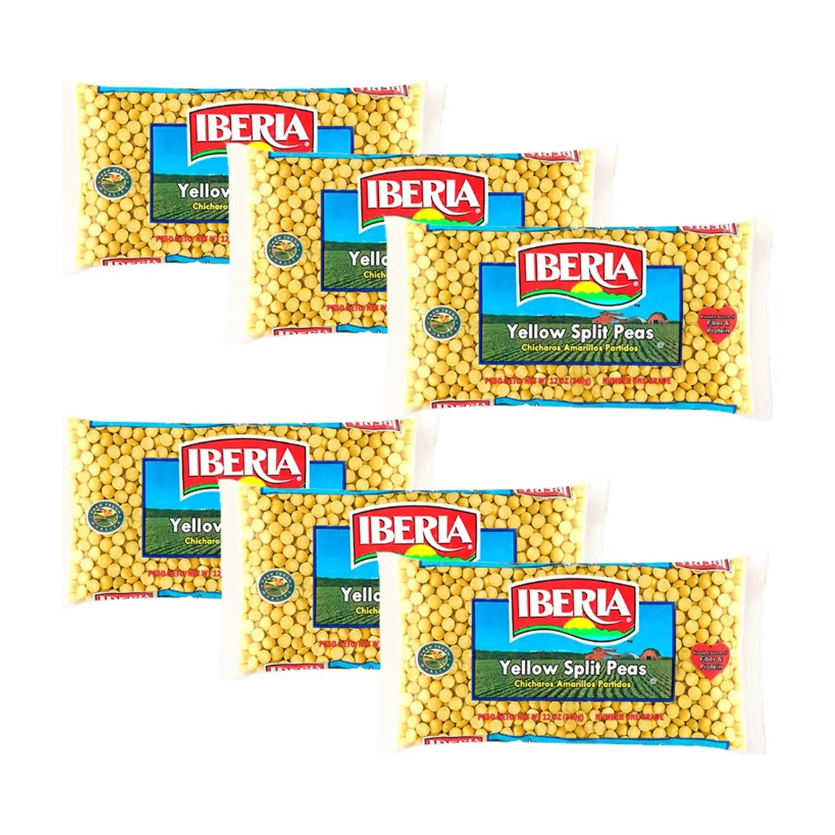 Chicharos amarillos partidos Iberia ( 6 x 340 g / 12 oz) - Miniatura 1
