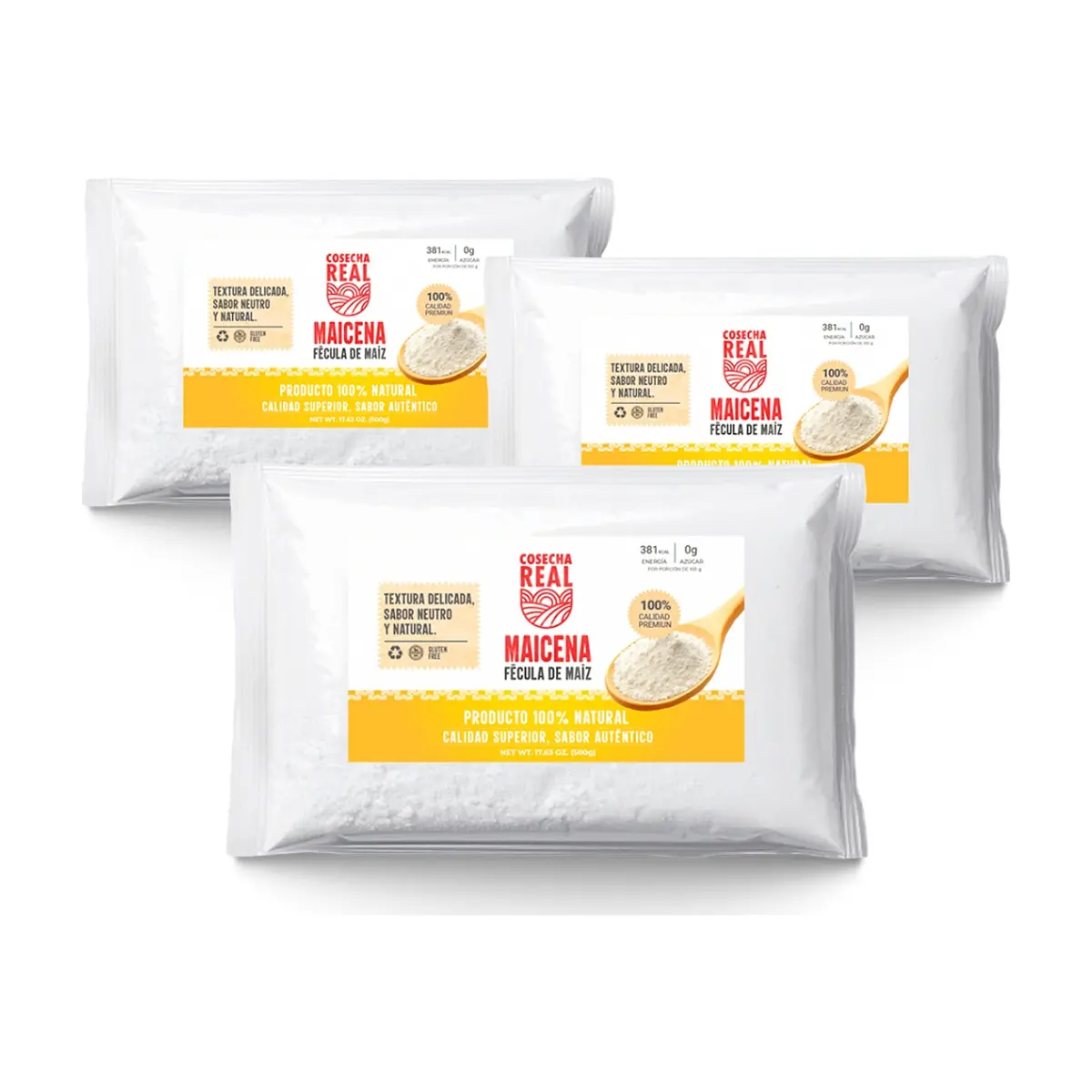 Maicena Cosecha Real (3 x 500 g / 1.1 lb)