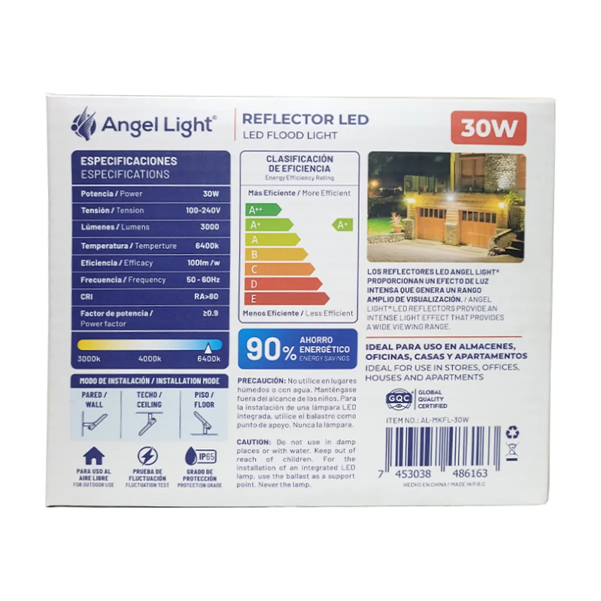 Lámpara reflector LED para exterior de 30 W Angel Light - Thumbnail 6
