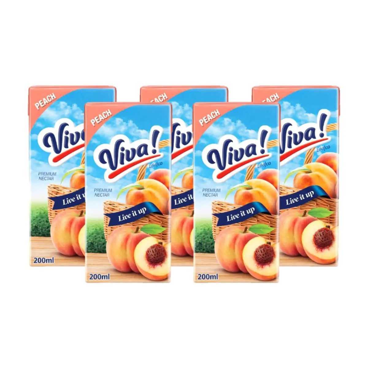 Néctar de Melocotón Viva! (5 x 200 ml)
