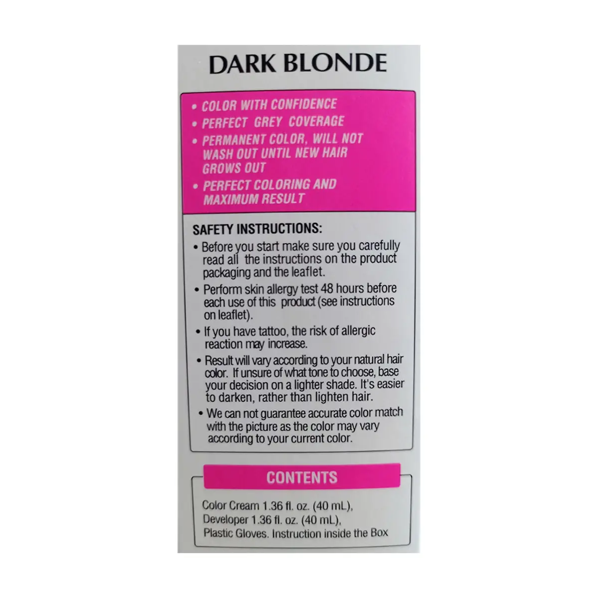 Tinte de cabello para mujer color rubio oscuro #70 Lucky Super Soft (40 ml / 1.36 fl. oz) - Thumbnail 3