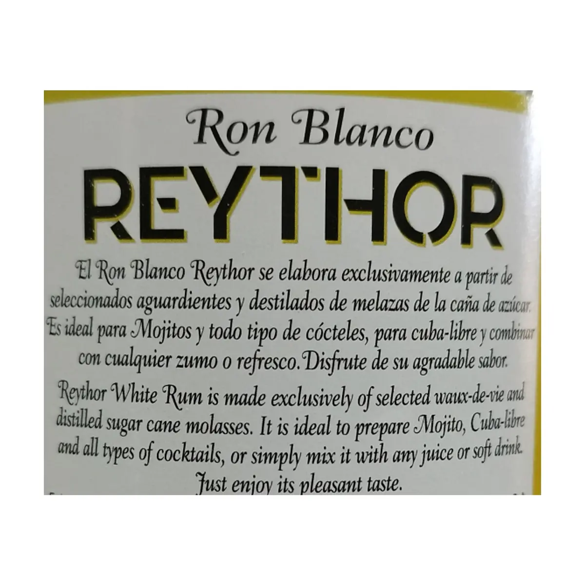 Ron blanco Reythor (1 L) - Thumbnail 4