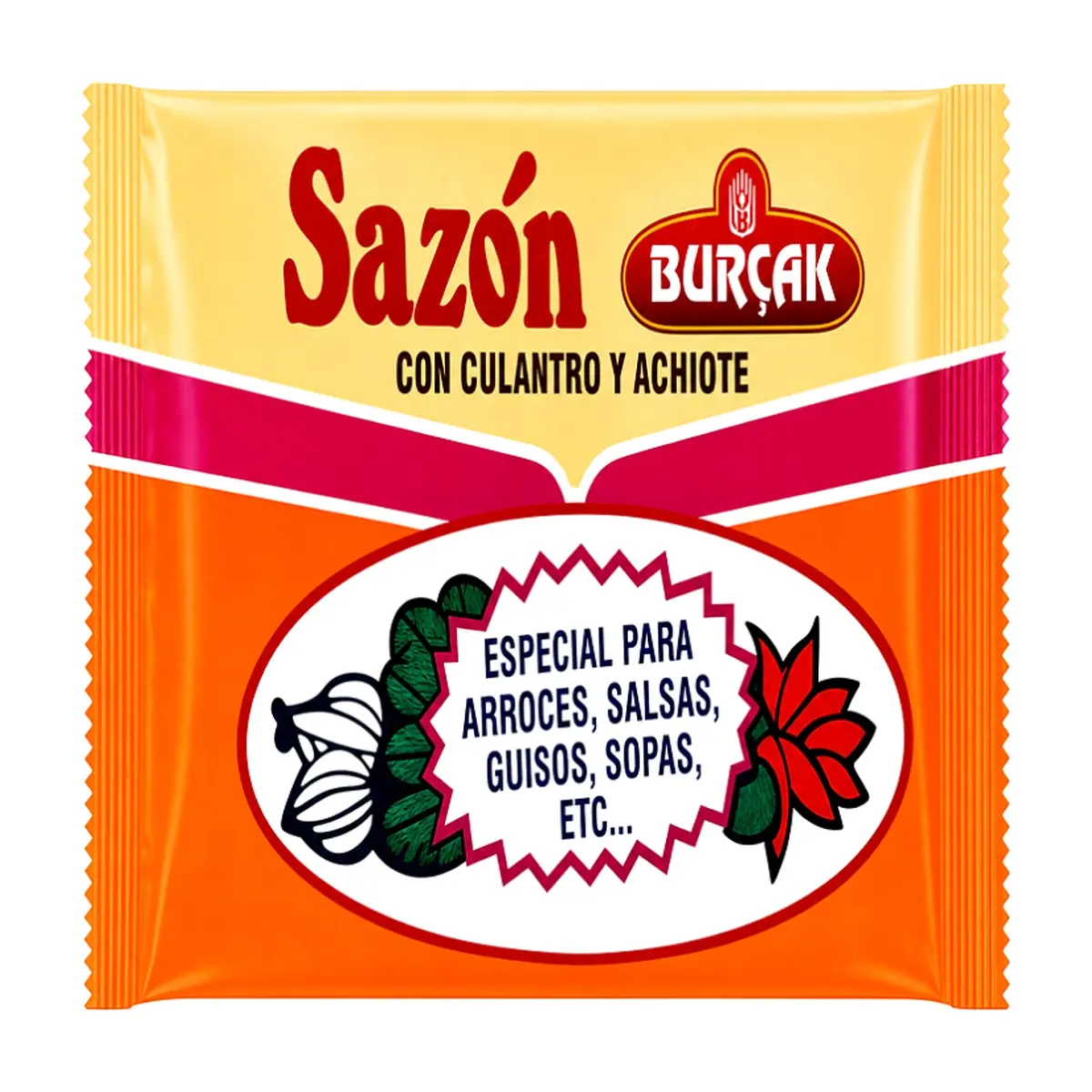 Sazón con cilantro y achiote Burçak (5g / 0.18 oz)