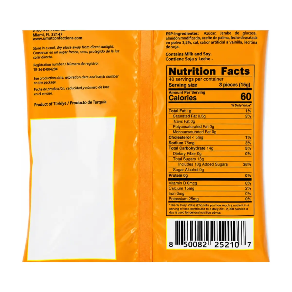 Caramelo duro de mantequilla y leche Fresko (600 g / 21.16 oz) - Thumbnail 3