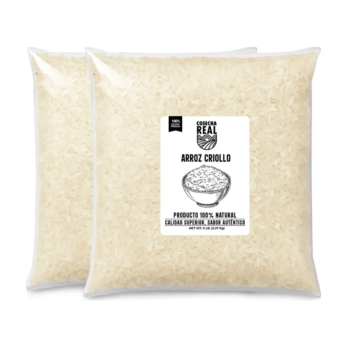 Arroz criollo Cosecha Real (2 x 2.27 kg / 5 lb)