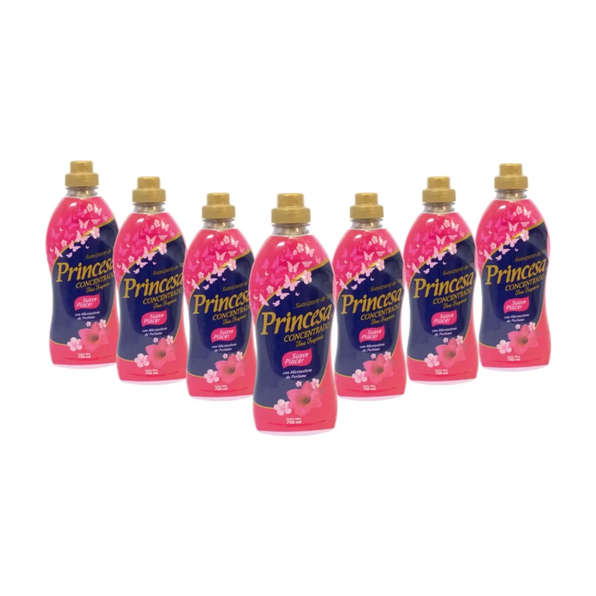 Suavizante de telas suave placer Princesa (7 x 750 ml)