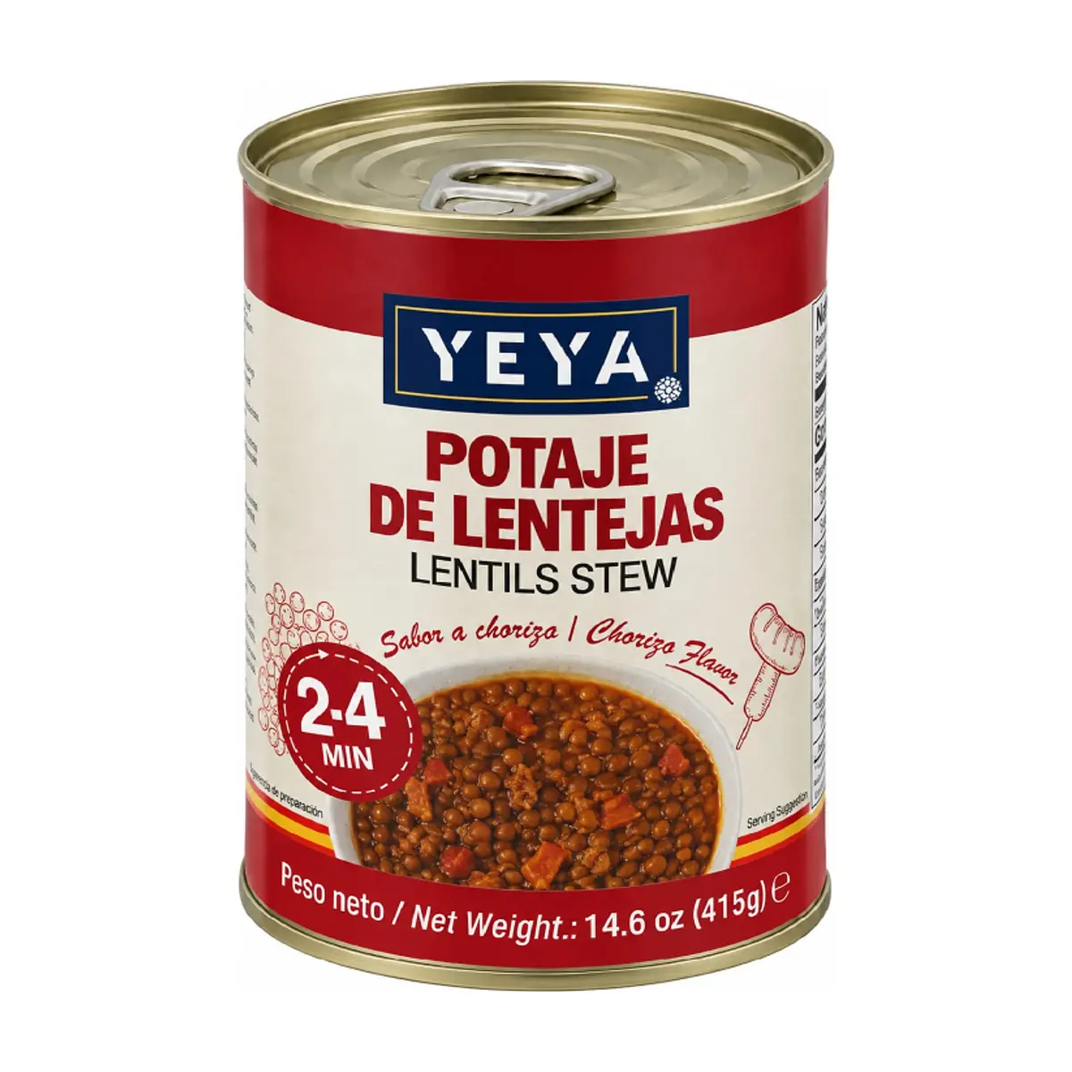 Potaje de lentejas YEYA (415 g / 14.6 oz)
