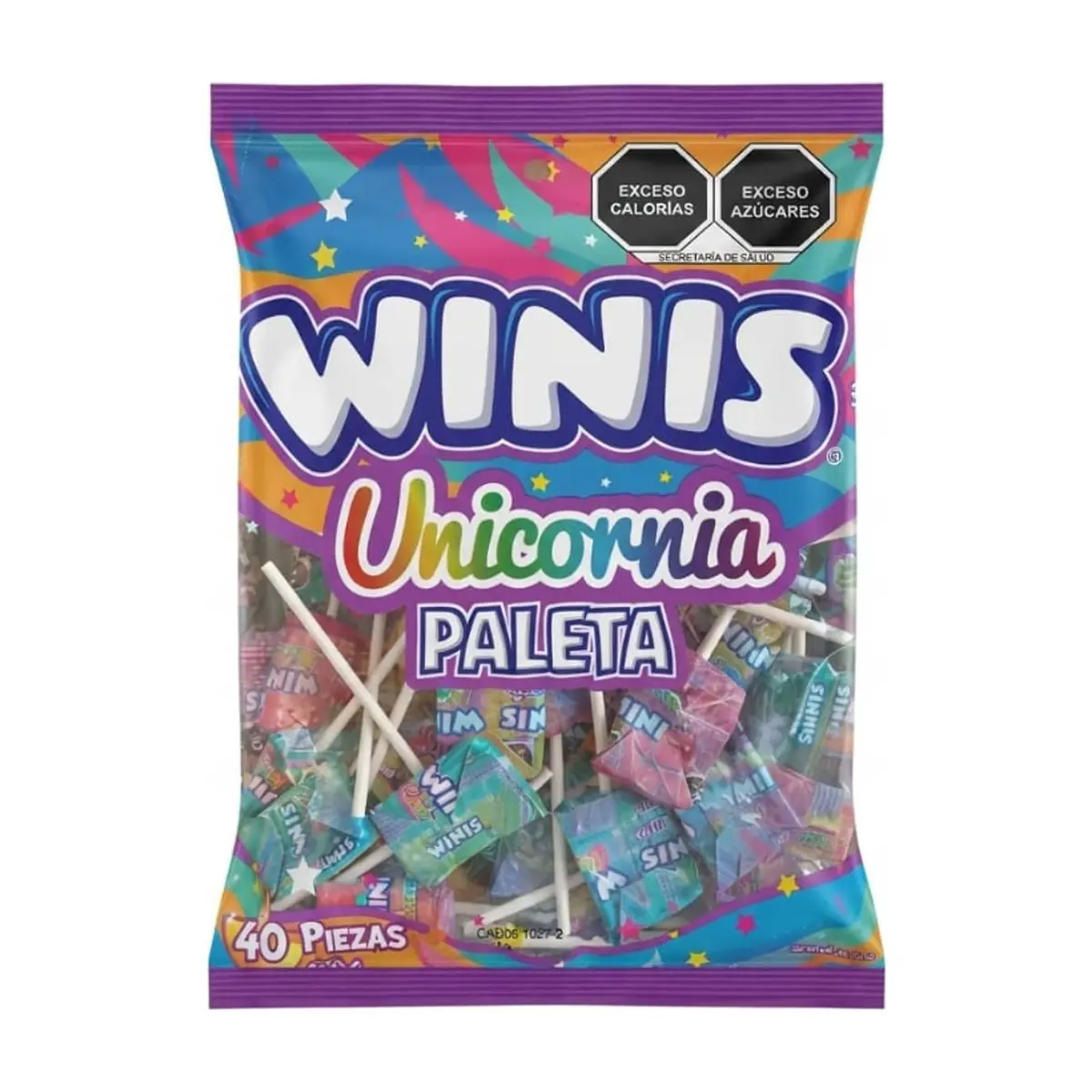 Caramelos suave sabor a algodón de azúcar Winis Unicornio (280 g / 9.87 oz) - Miniatura 1