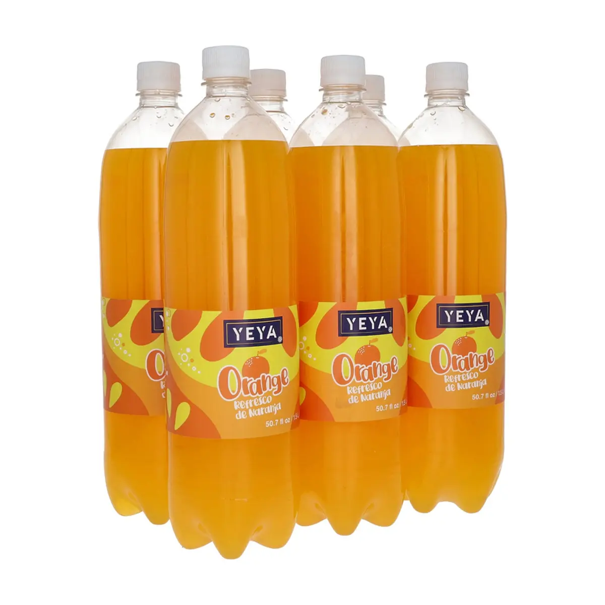 Refresco gaseado de naranja YEYA (6 x 1.5 L / 50.7 fl oz)