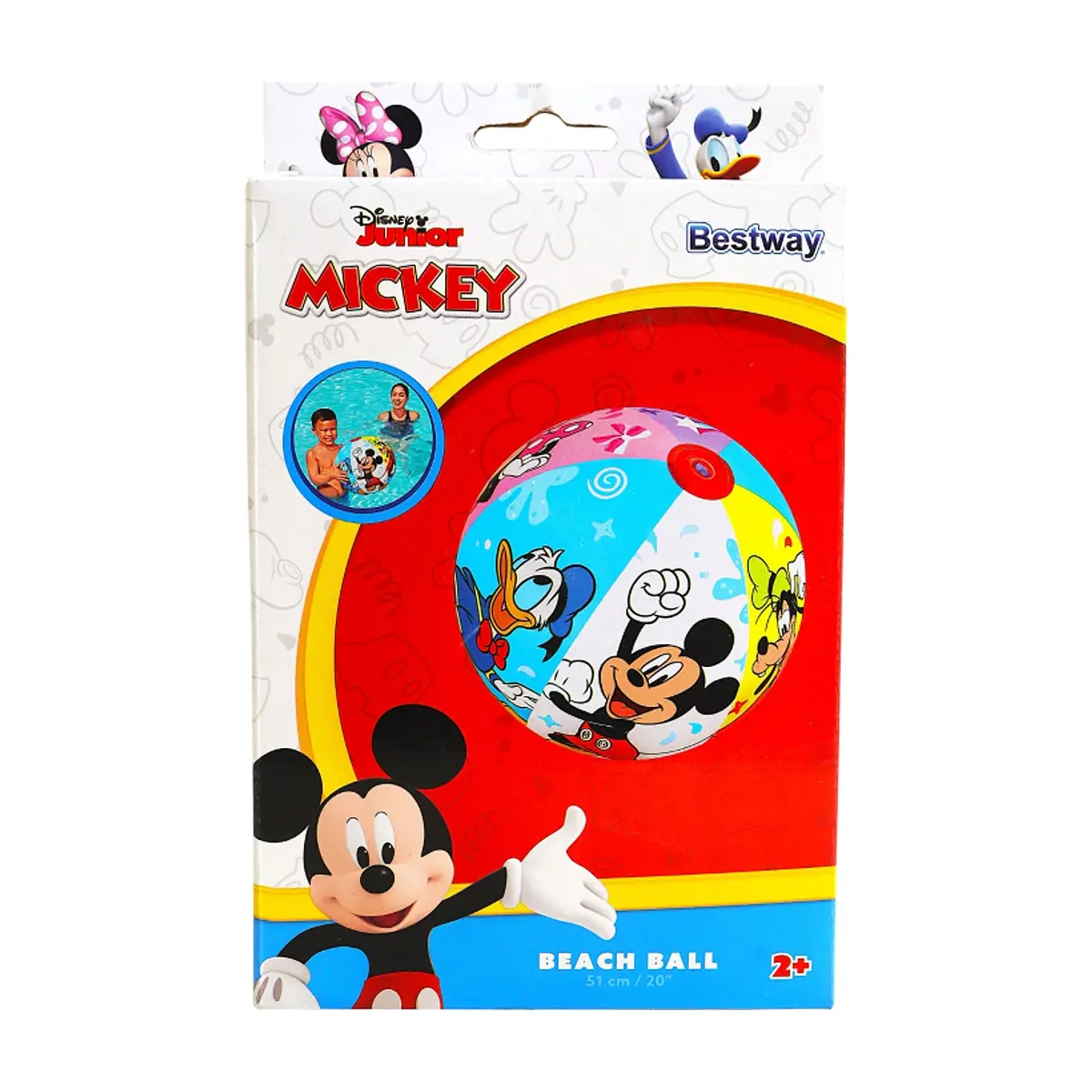Pelota de playa inflable Mickey Mouse Bestway - Thumbnail 2