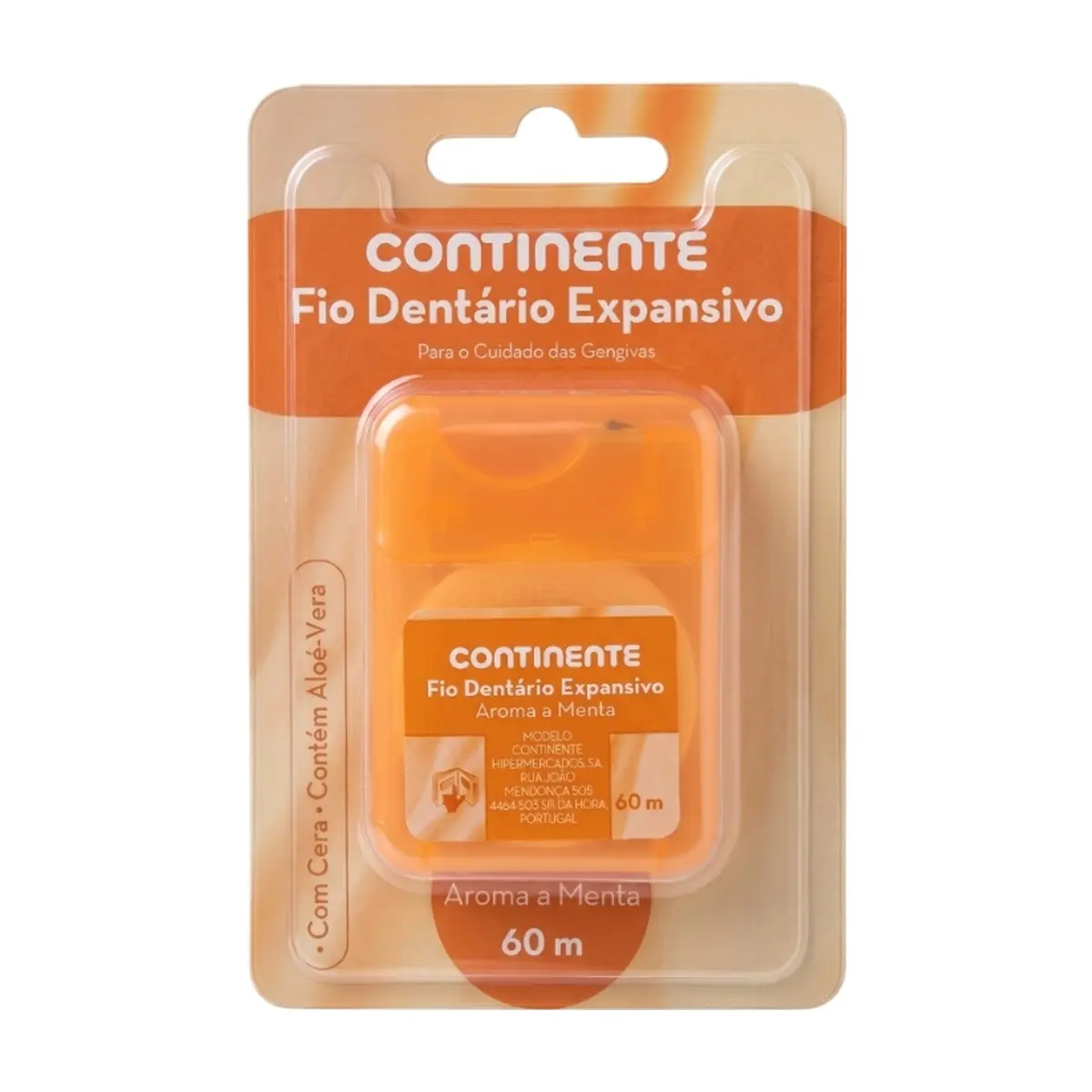 Hilo dental expansible sabor menta Continente (60 m)