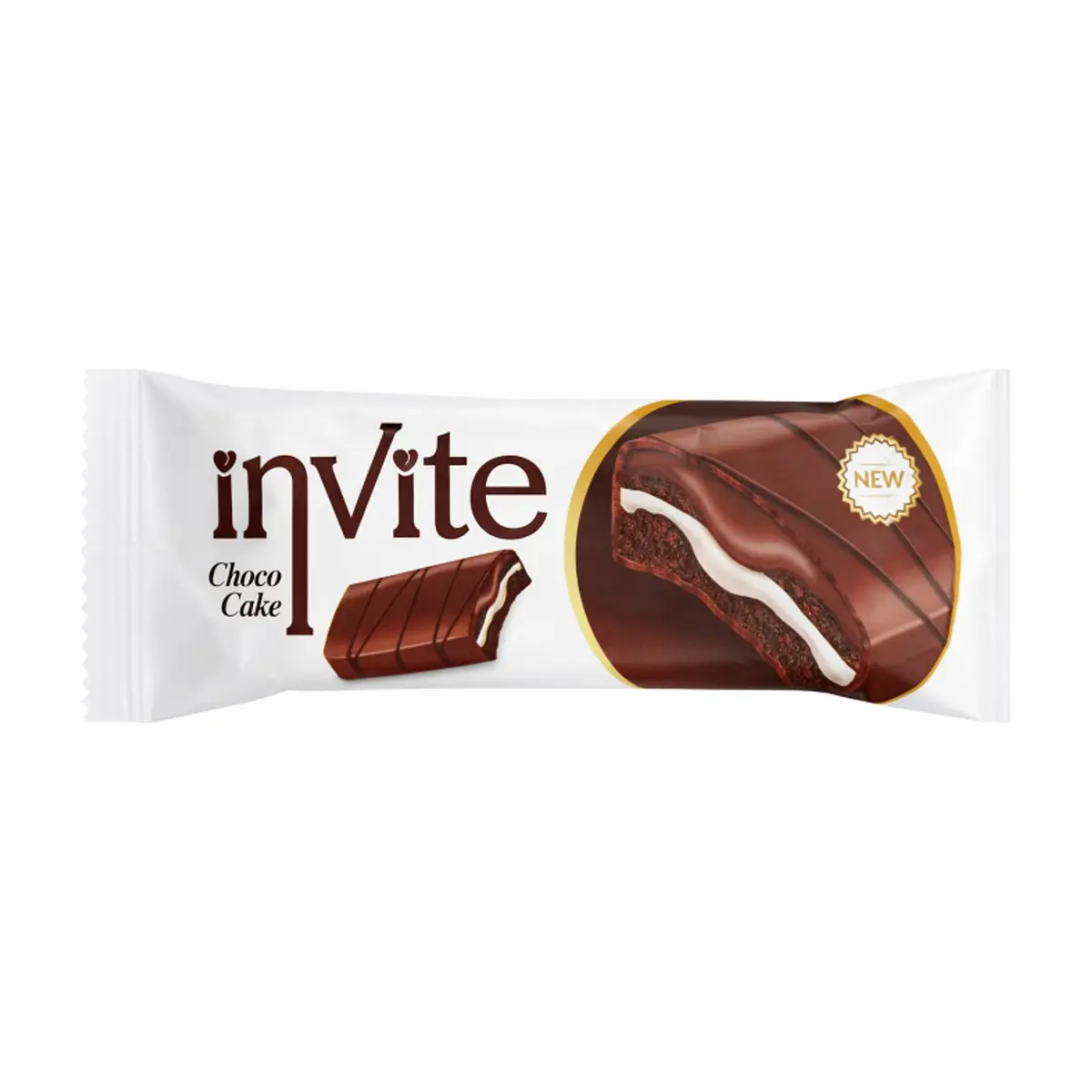 Pastel cubierto de cacao con crema de leche Invite (45 g / 1.58 oz)