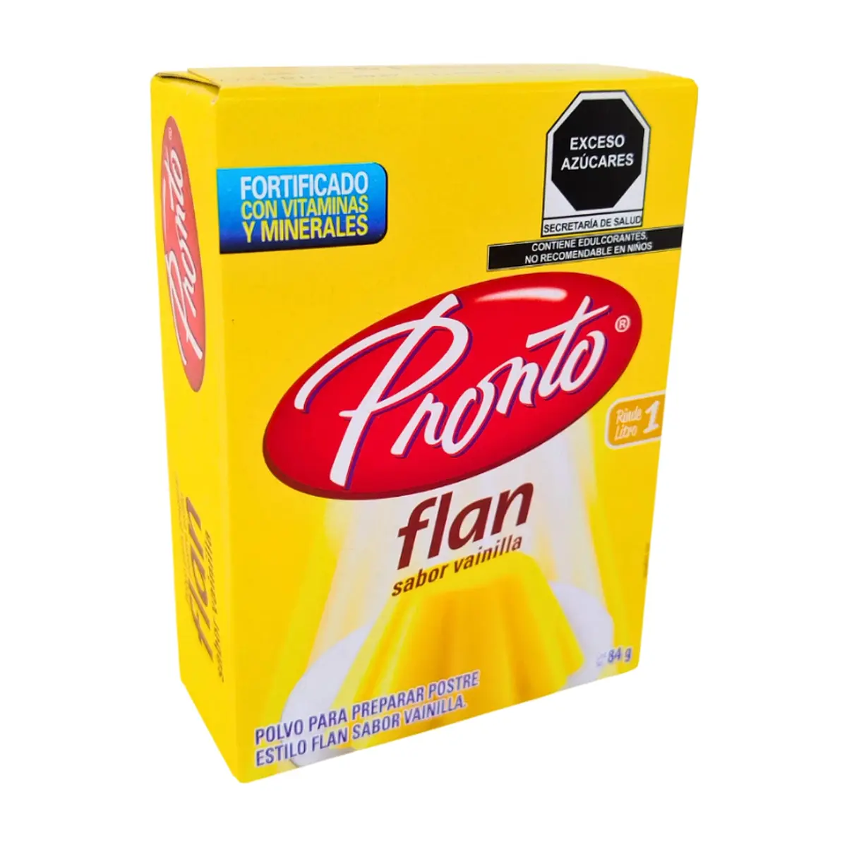 Polvo para preparar postre estilo flan sabor vainilla Pronto (84 g / 2.96 oz) - Thumbnail 2