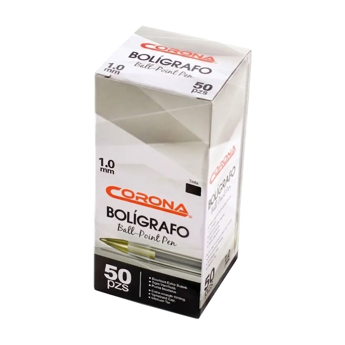 Bolígrafo de tinta negra Corona (50 U)