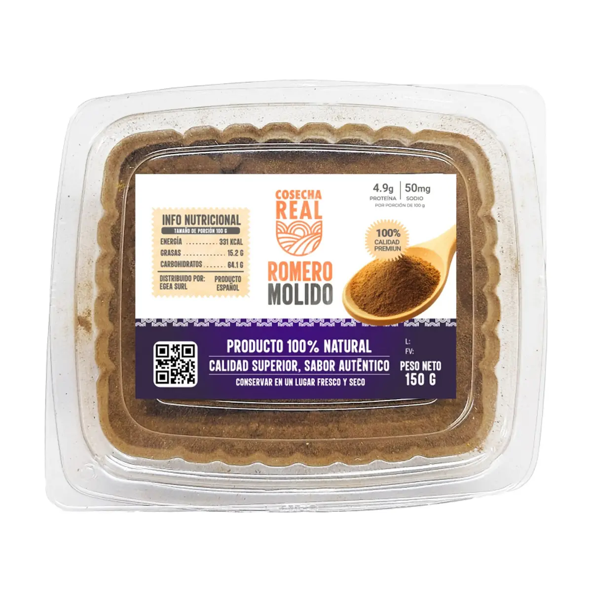 Romero molido Cosecha Real (150 g / 5.29 oz)