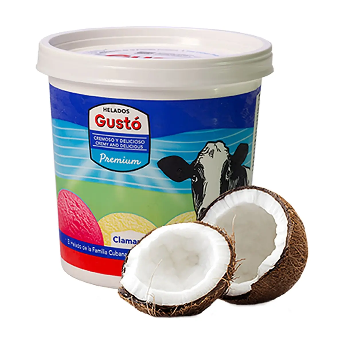 Helado Premium de coco Gustó (1 L) - Miniatura 1