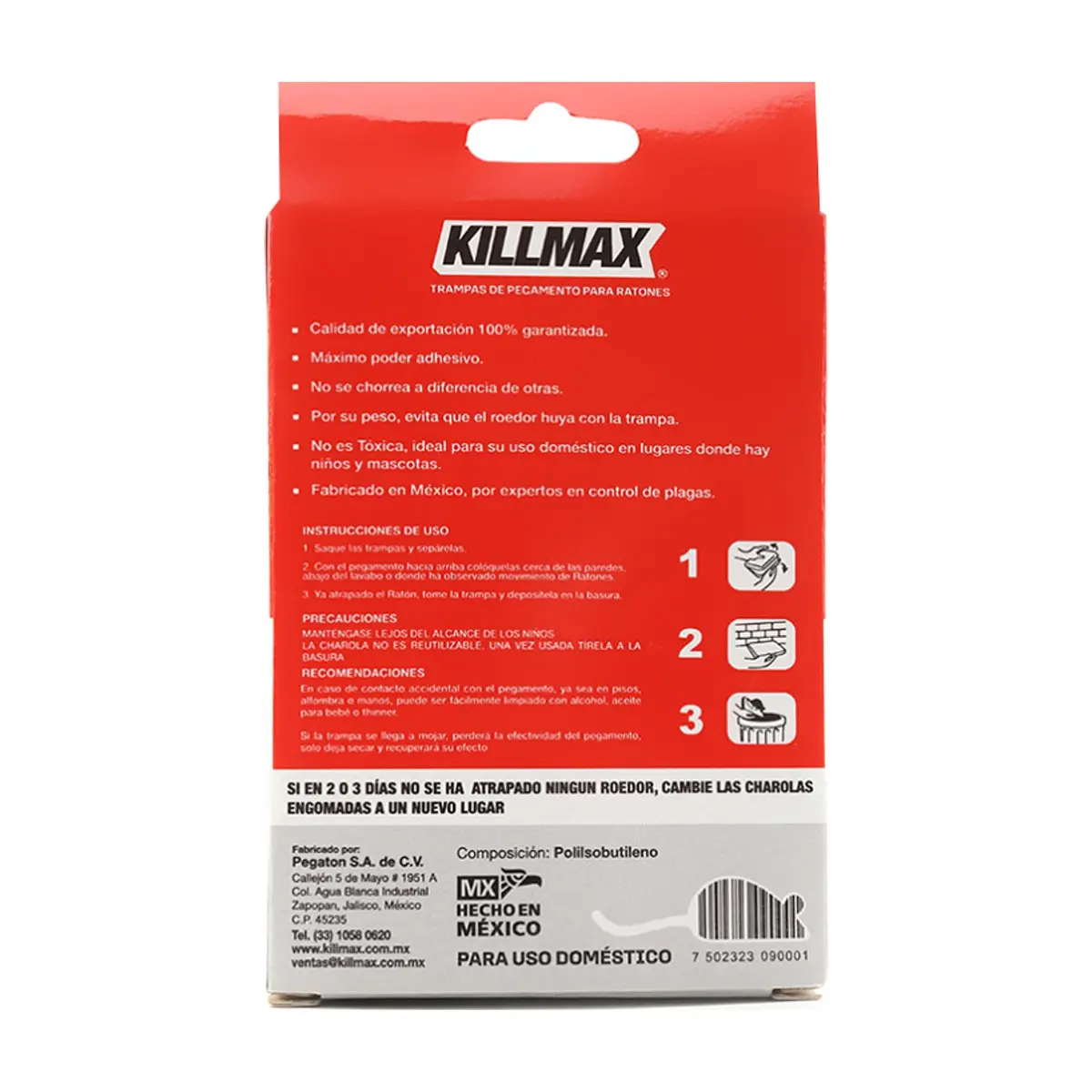 Trampas de pegamento pequeñas para ratones Killmax (2 U) - Miniatura 5