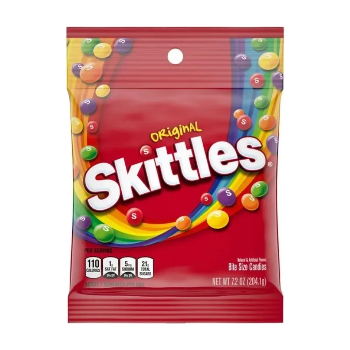 Caramelos Original Skittles (204.1 g / 7.2 oz) - Miniatura 1