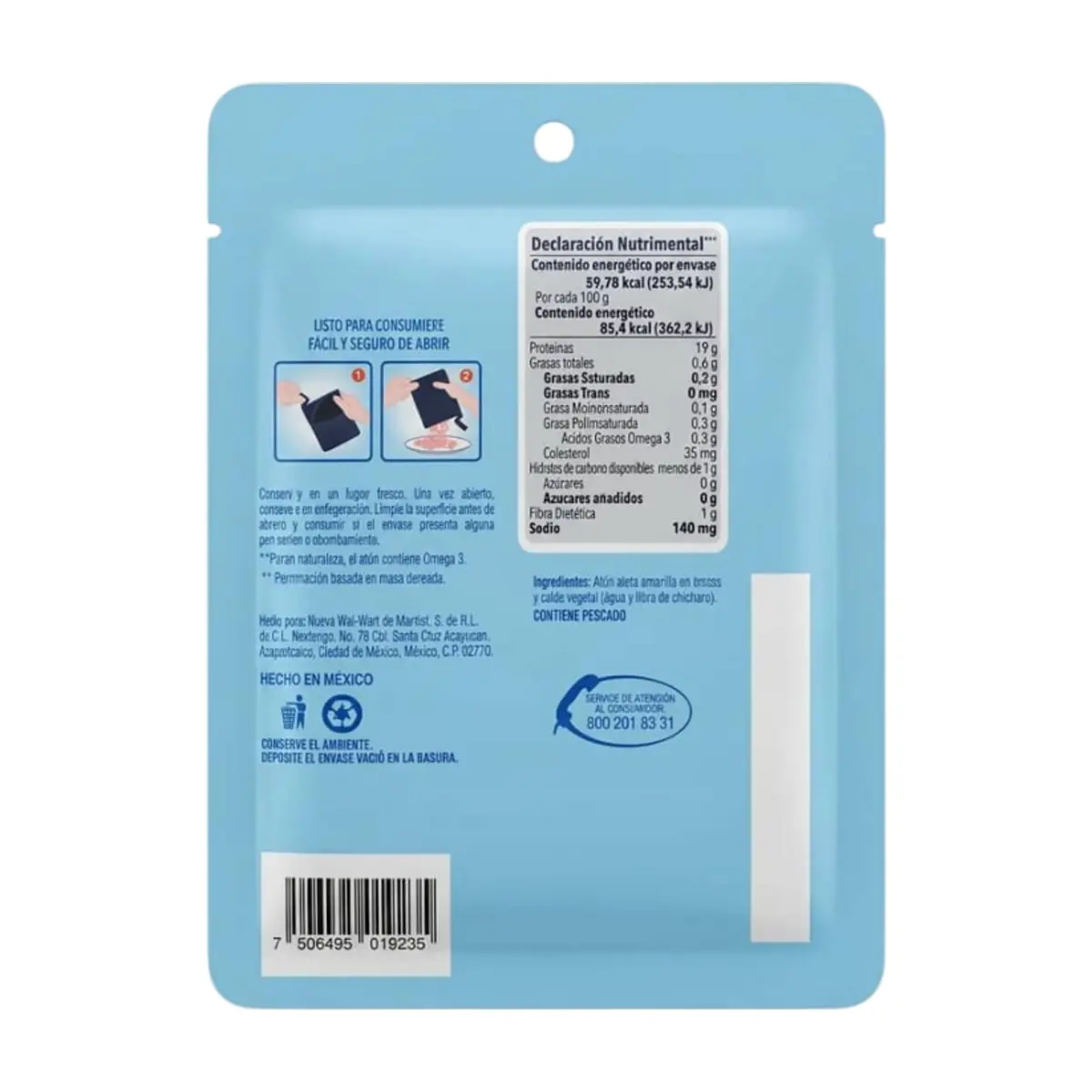 Atún en trozos en agua Great Value (74 g / 2.6 oz) - Thumbnail 2