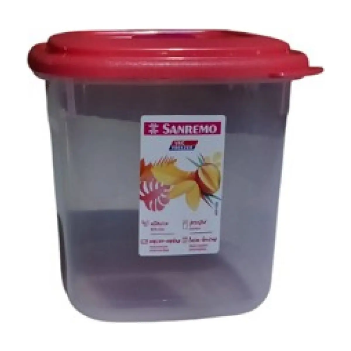 Pozuelo cuadrado de plástico de 1 L Sanremo - Thumbnail 3