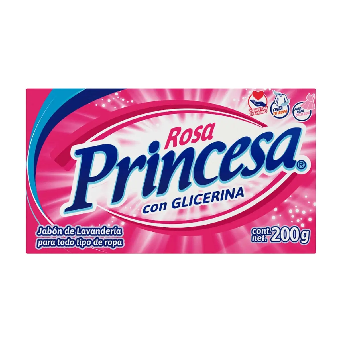 Jabón de lavar rosa Princesa (200 g / 7.05 oz) - Miniatura 1