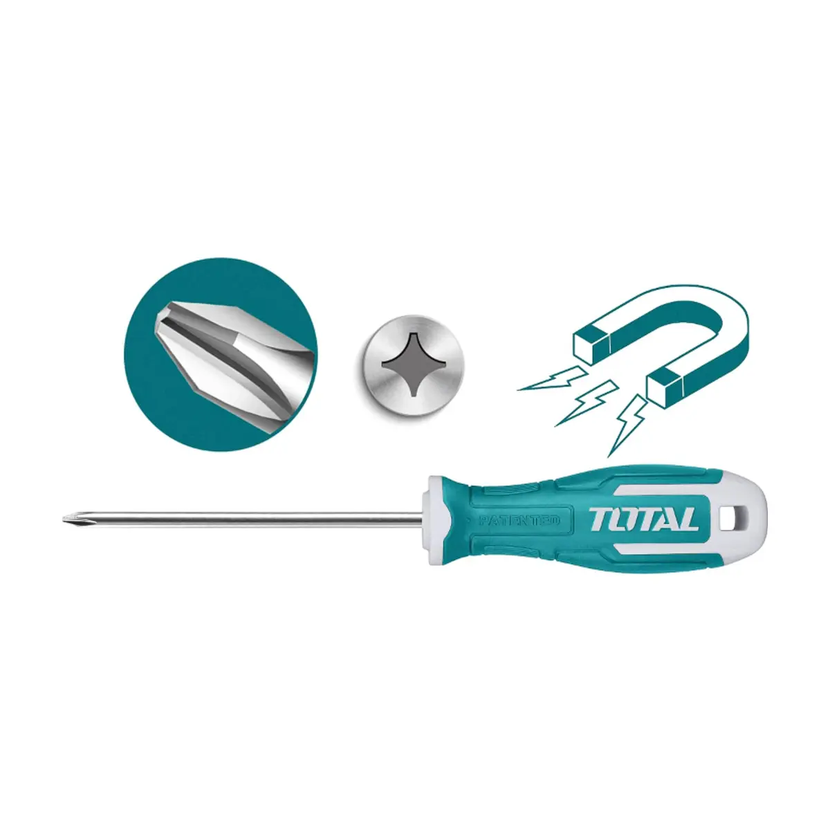 Destornillador de estrías de 6 mm Total Tools - Thumbnail 5