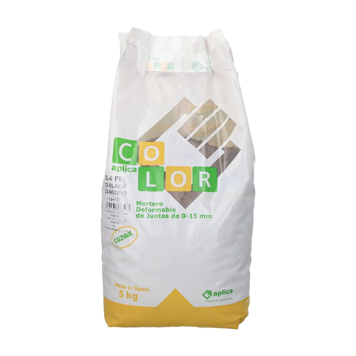 Cemento de cola para juntas color negro Aplicacolor (5 kg / 11 lb)