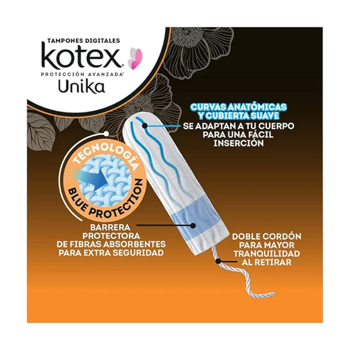 Tampones digitales súper plus Unika Kotex