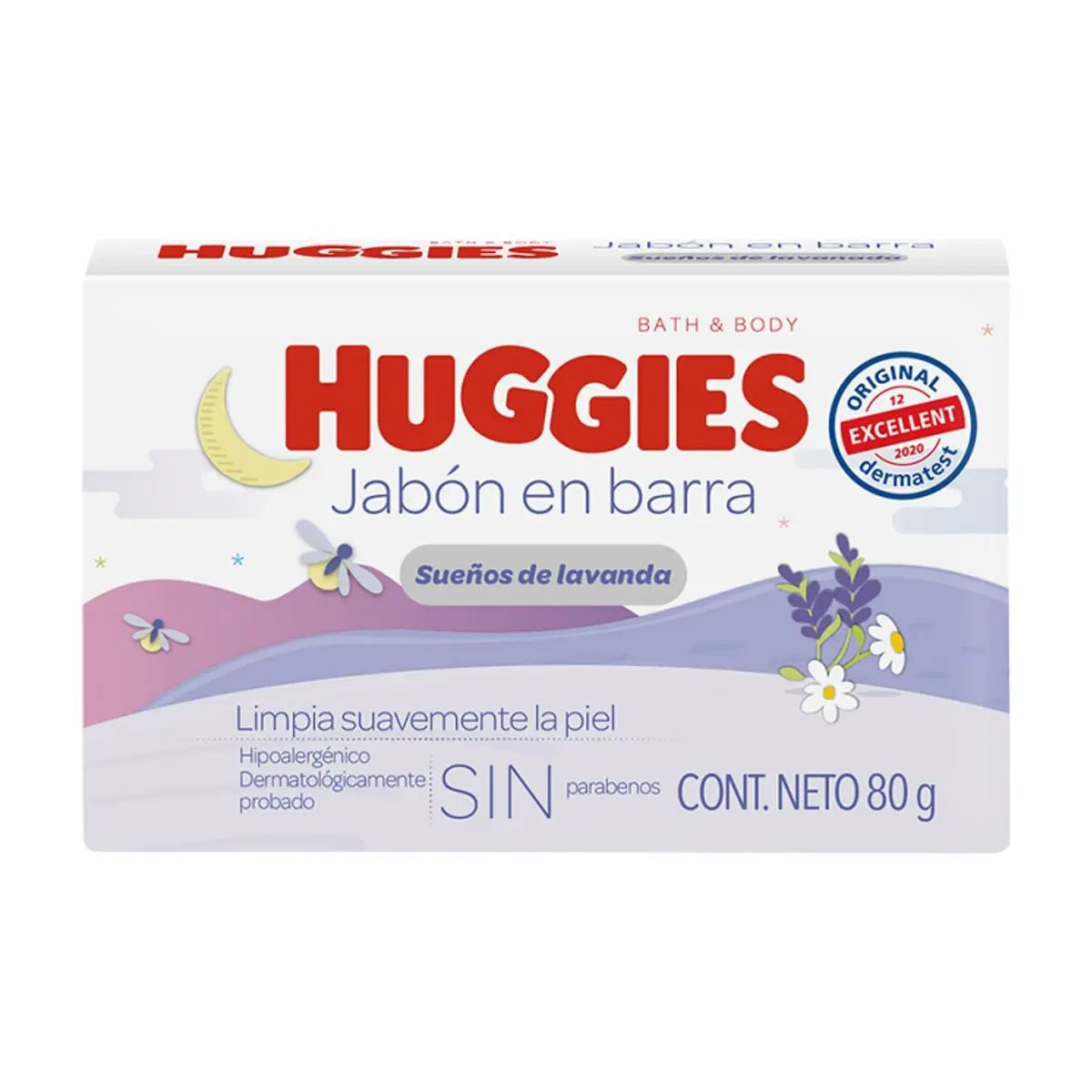 Jabón en barra sueños de lavanda para bebé Huggies (80 g / 2.82 oz) - Thumbnail 2