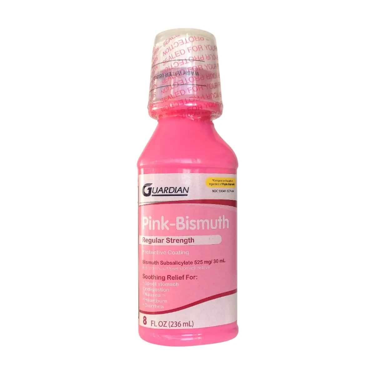 Bismuto rosa líquido 525 mg/30 ml fuerza regular Guardian (236 ml / 8 fl oz)