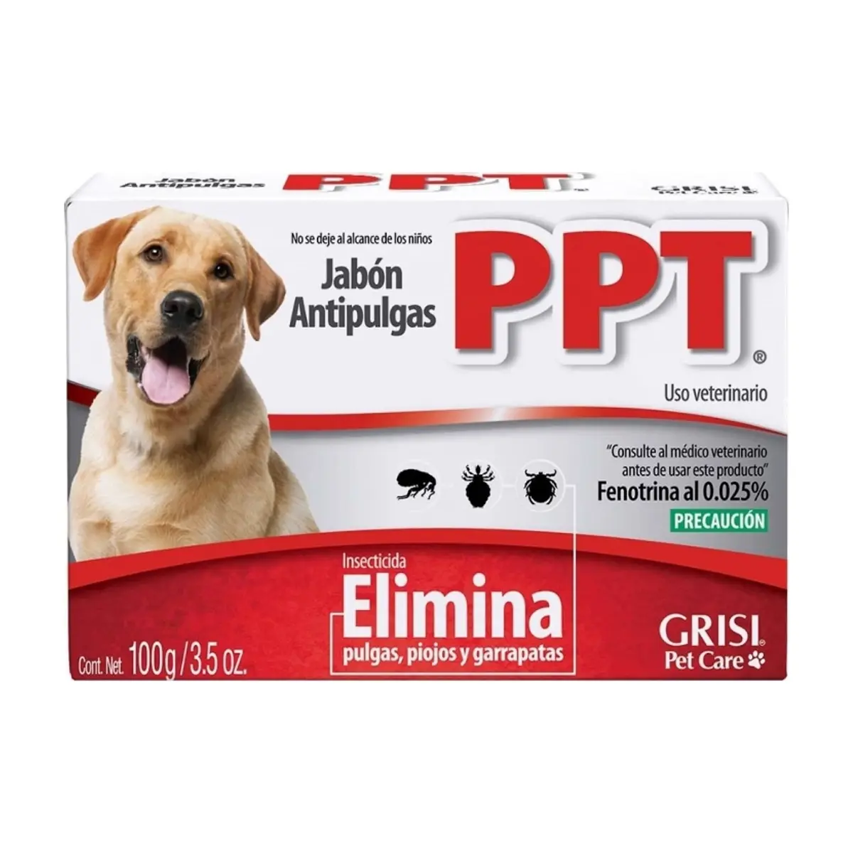 Jabón antipulgas PPT Grisi Pet Care (100 g / 3.5 oz) - Miniatura 1