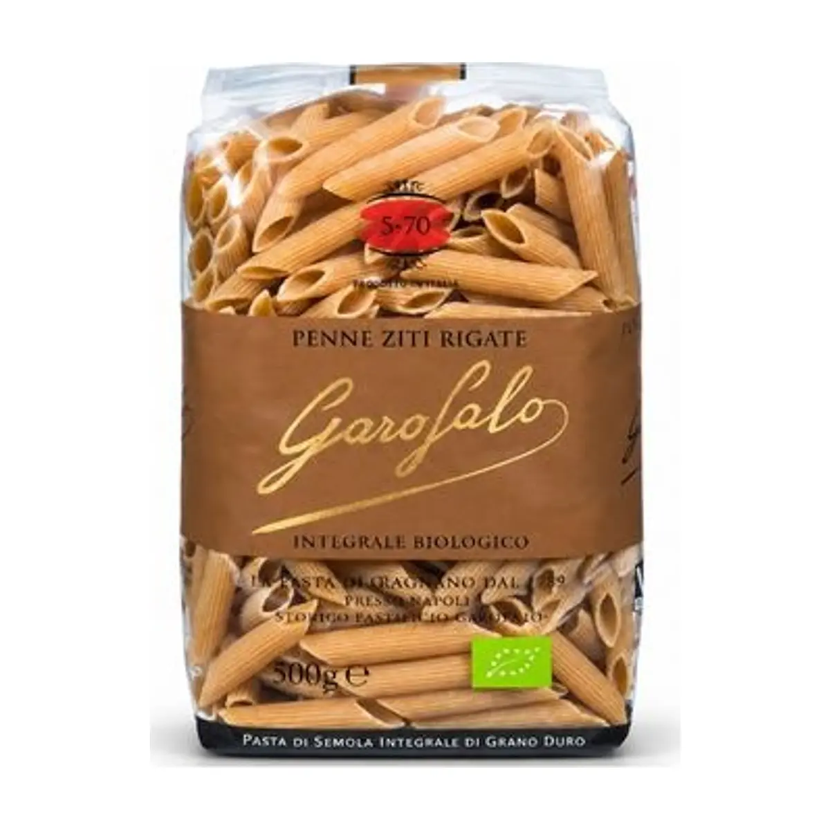 Pasta Penne Integral Ecológico  (500 gr) GAROFALO