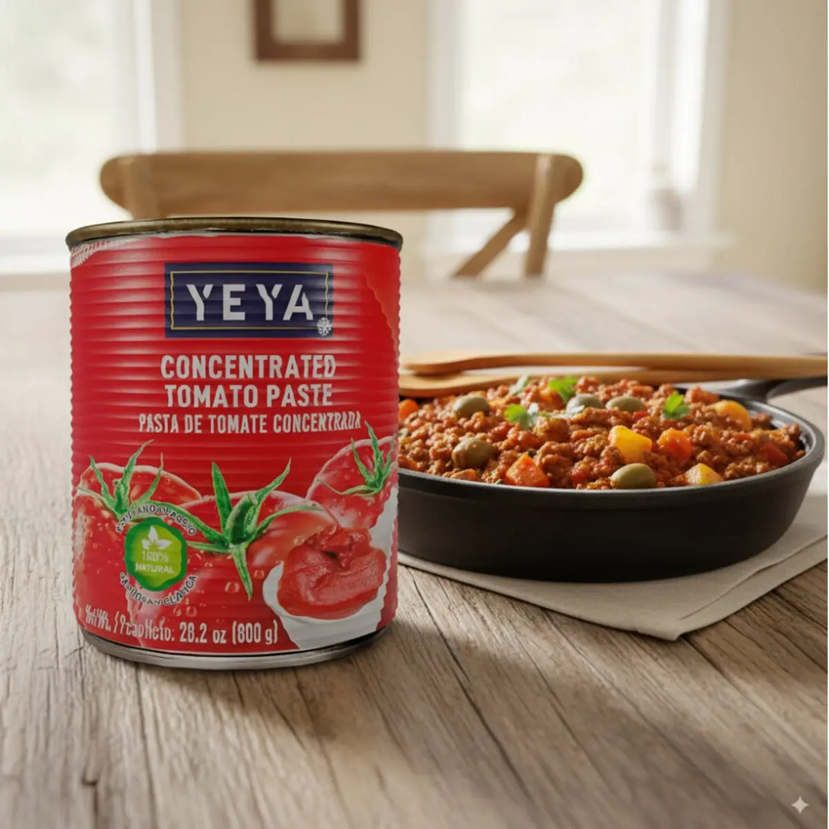 Pasta de tomate concentrada YEYA (12 x 800 g / 1.76 lb) - Thumbnail 2