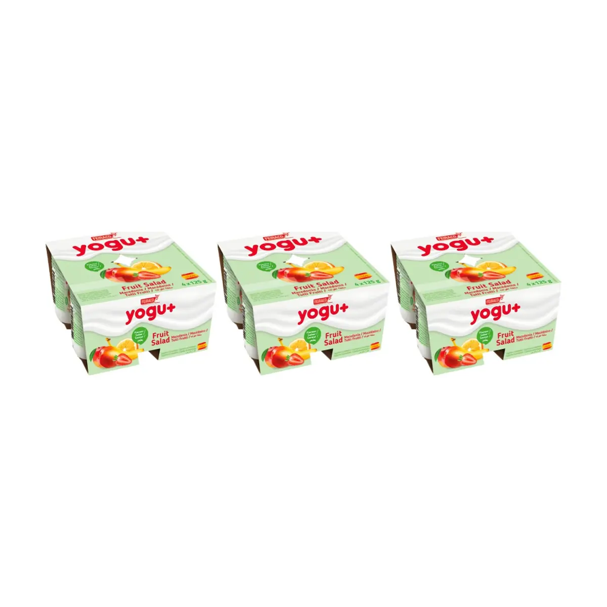 Yogur pasteurizado sabor a macedonia (12 x 125 g) - Miniatura 1