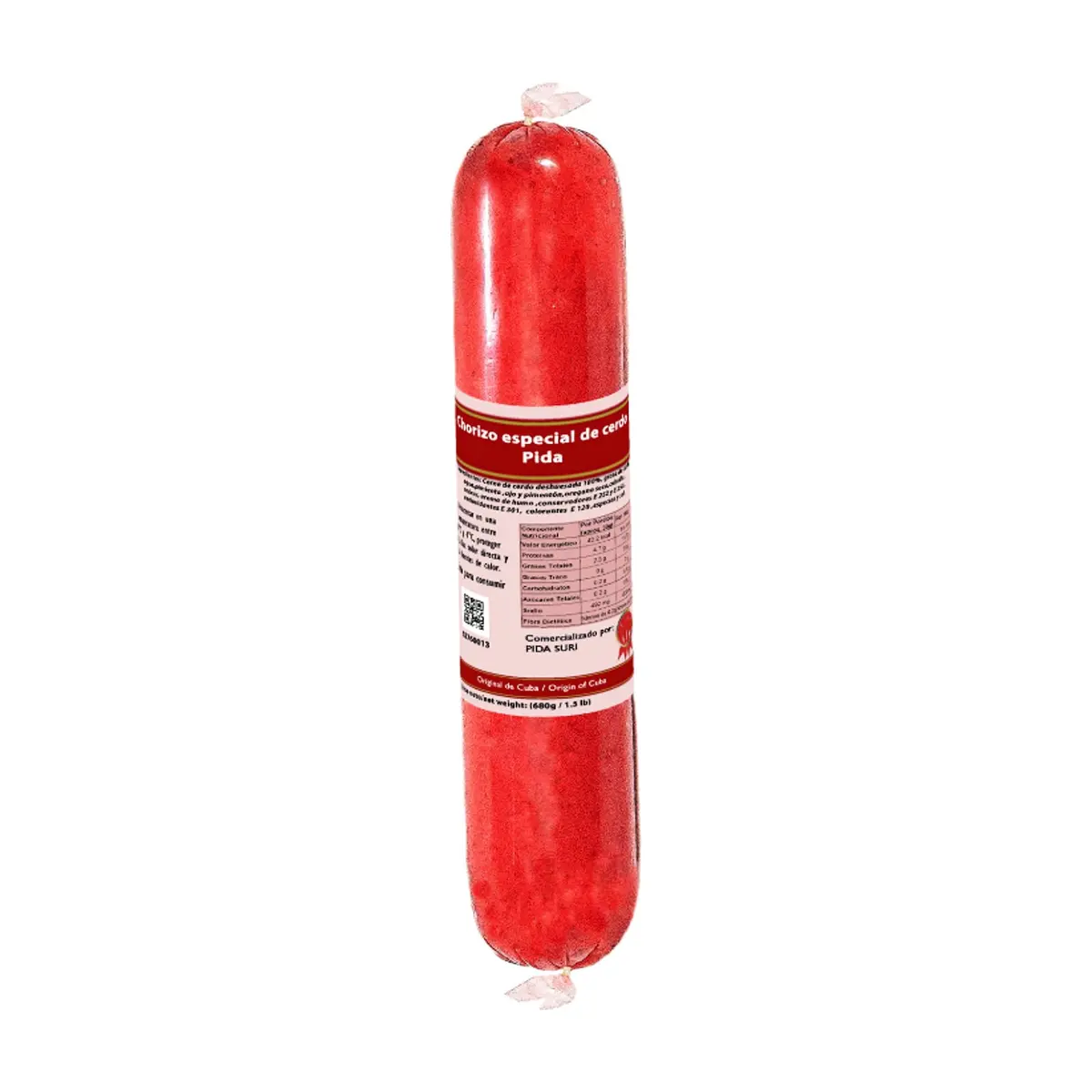 Chorizo especial de cerdo Pida (680 g / 1.5 lb)