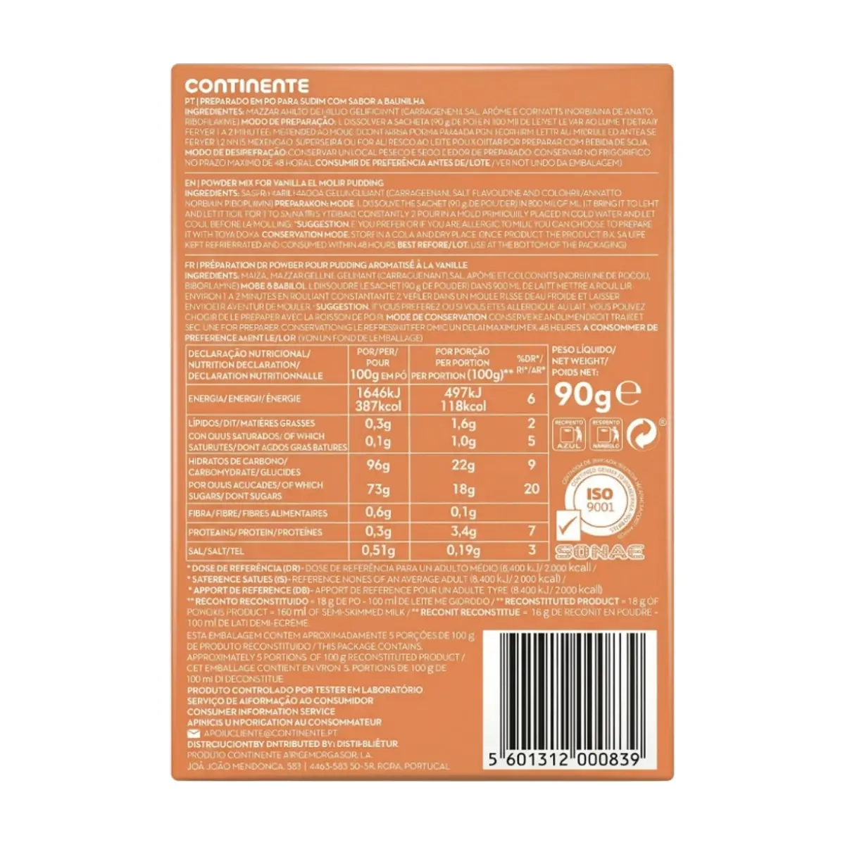 Pudín de caramelo Continente (90 g / 3.17 oz) - Miniatura 3