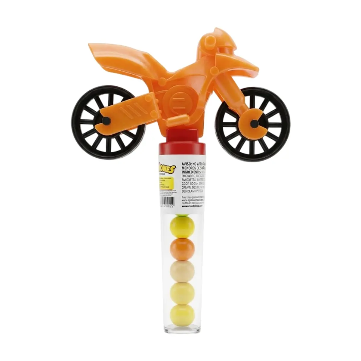 Juguete con diseño de moto con caramelos Chipirrines