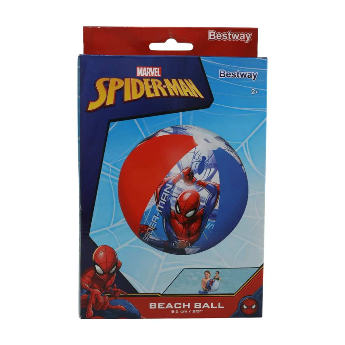 Pelota de playa inflable Spider-Man Bestway - Thumbnail 2