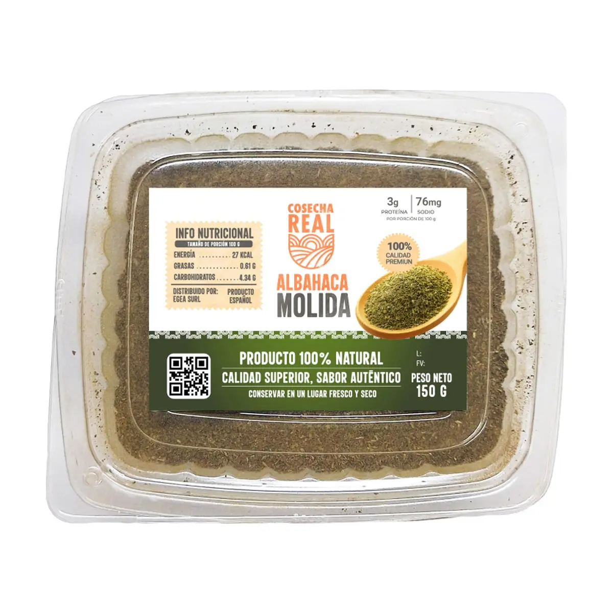 Albahaca molida Cosecha Real (150 g / 5.29 oz) - Thumbnail 2