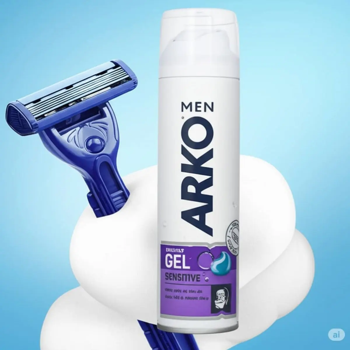 Gel de afeitar sensible Arko (200 ml) - Thumbnail 4