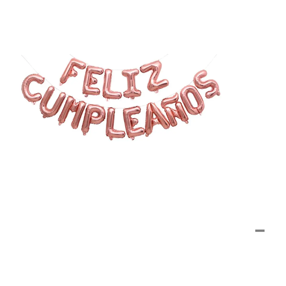 Cartel de Feliz Cumpleaños color rosado oro de 16 pulgadas Ballon