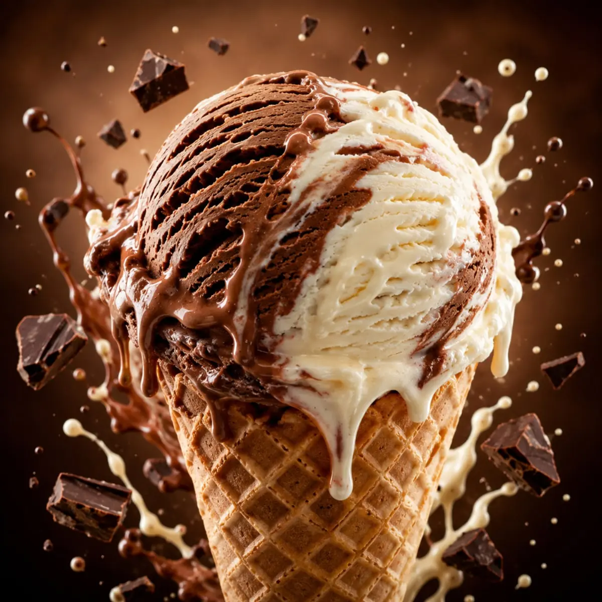 Helado doble crema sabor chocolate y vainilla Alask (4 L) - Miniatura 3