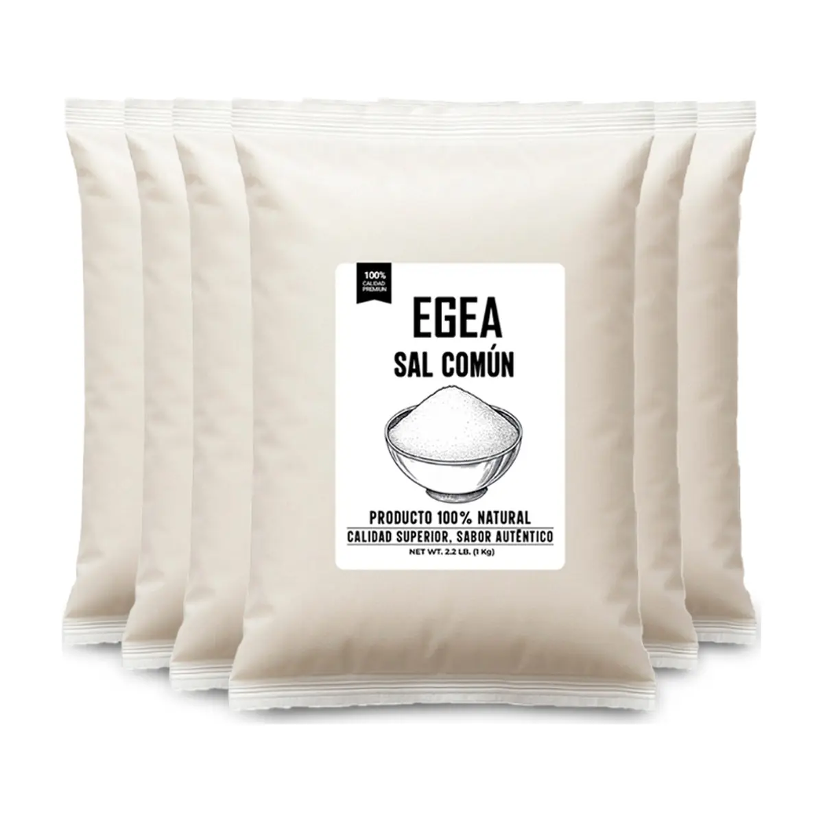 Sal común EGEA (6 x 1 kg / 2.2 lb)