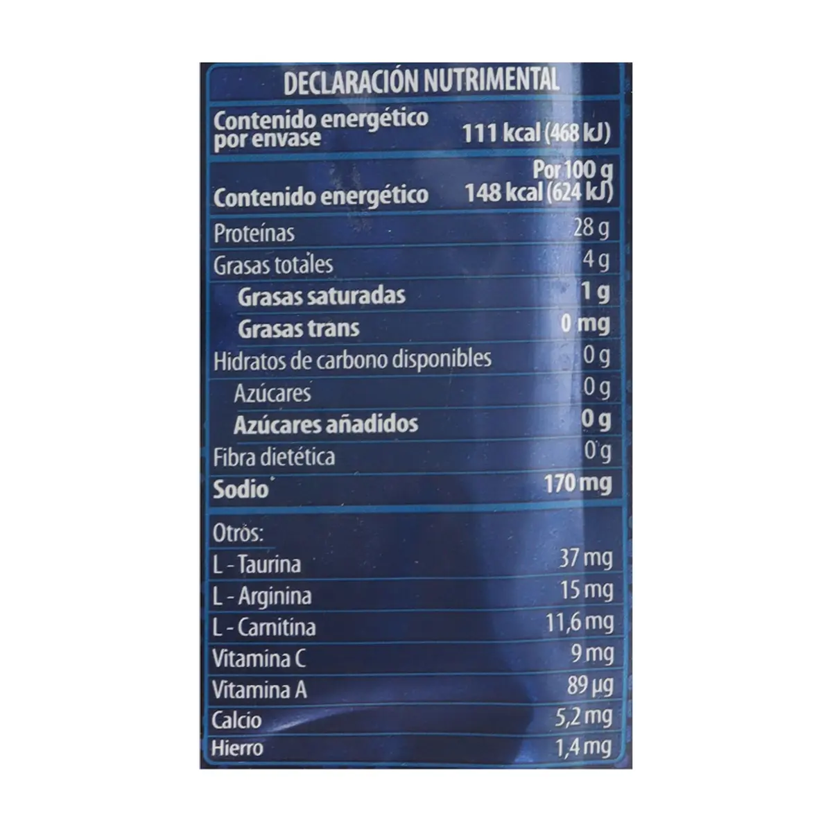 Atún en trozos en agua adicionado con vitaminas Sport Tuny (75 g / 2.65 oz) - Thumbnail 6